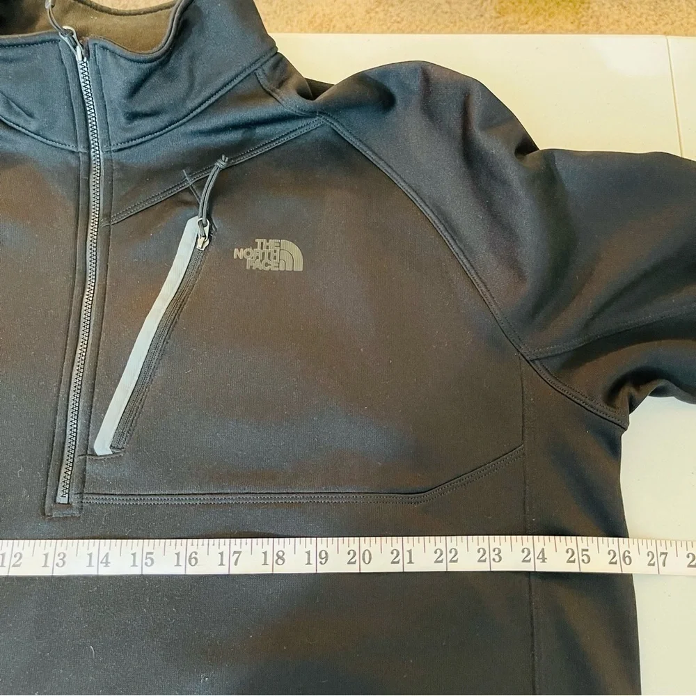 The North Face Canyonlands Pullover 1/4 Zip Up Sweater Jacket XXL Black/Gray